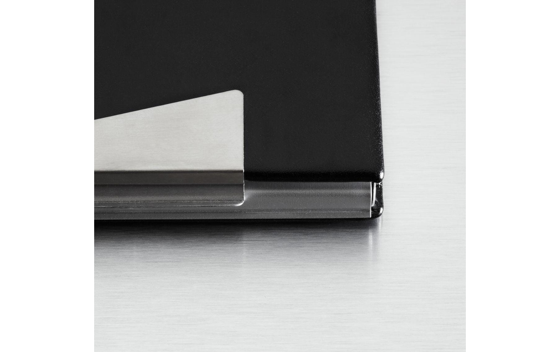 Sigel Kreditkartenetui 9.5 x 6.5 x 1.2 cm, Schwarz/Silber