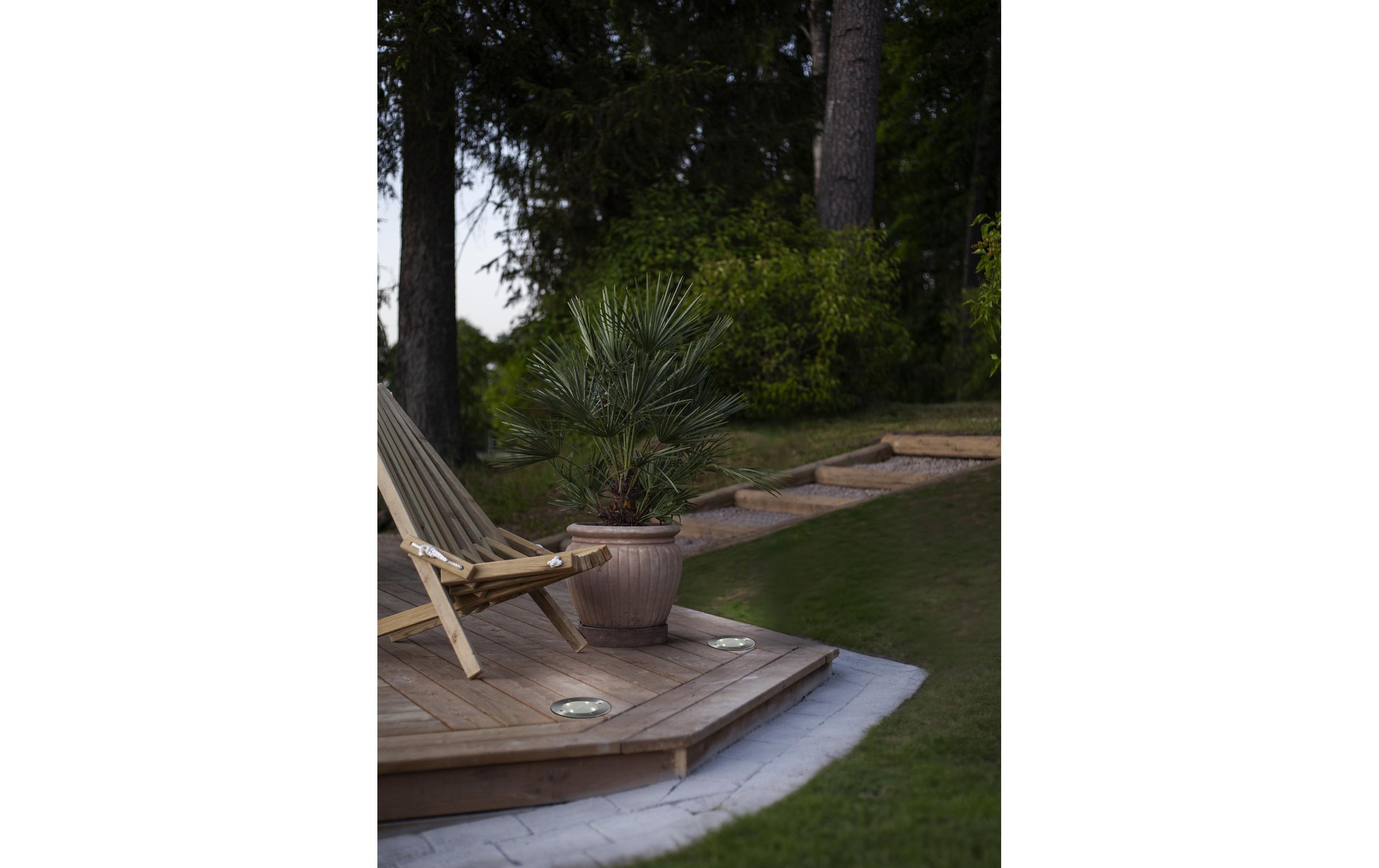 Star Trading Gartenlicht Scheinwerfer Decklight Silber, Warmweiss