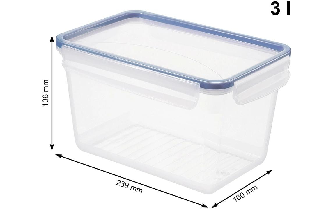 Rotho Vorratsdose CLIC & LOCK 3 l, Blau