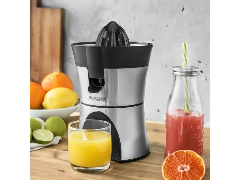 Gastroback Saftpresse Home Culture Schwarz/Silber Gastroback Saftpresse Home Culture Schwarz/Silber