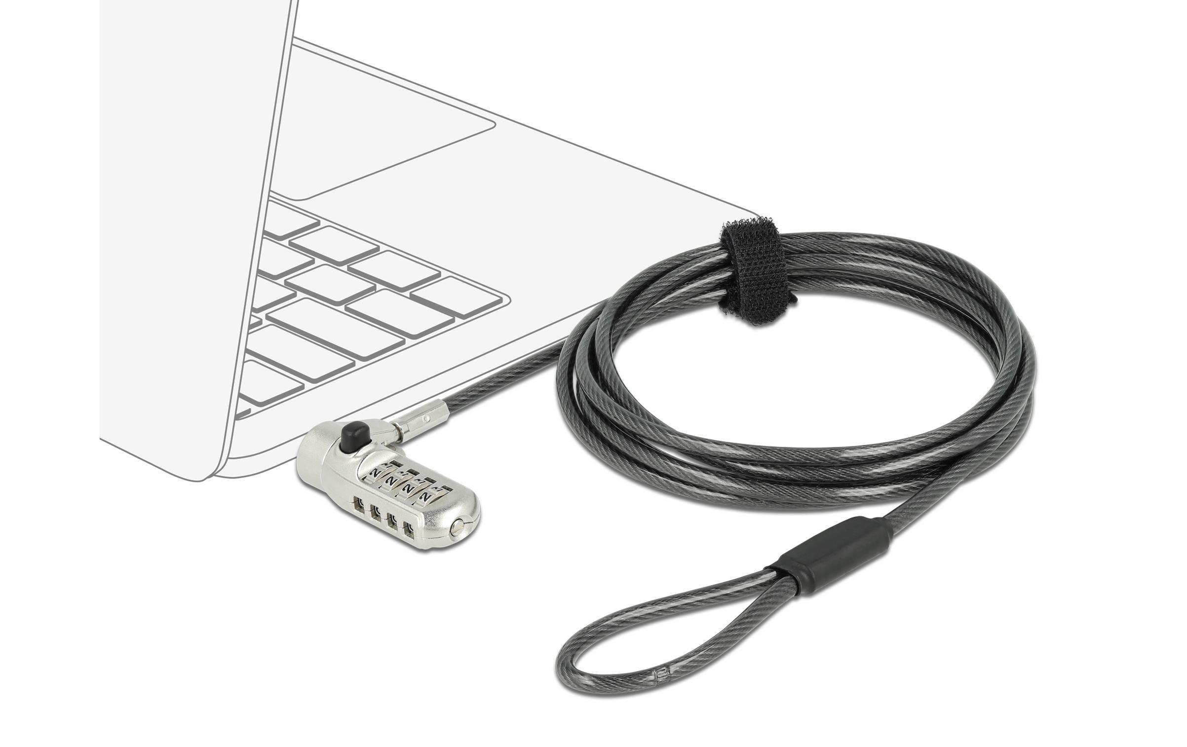 Navilock Sicherheitsschloss mit 3 Verriegelungsköpfen, Zahlenschloss Navilock Sicherheitsschloss mit 3 Verriegelungsköpfen, Zahlenschloss