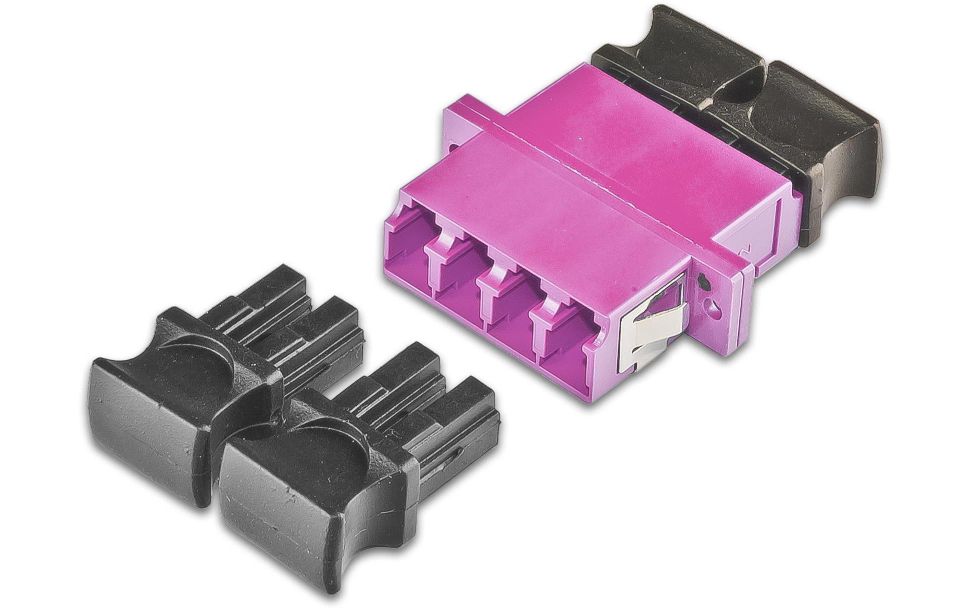Lightwin LWL-Kupplung LC-LC, Multimode, OM4, Quad