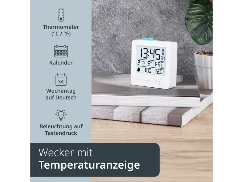 ADE Digitalwecker Weiss ADE Digitalwecker Weiss