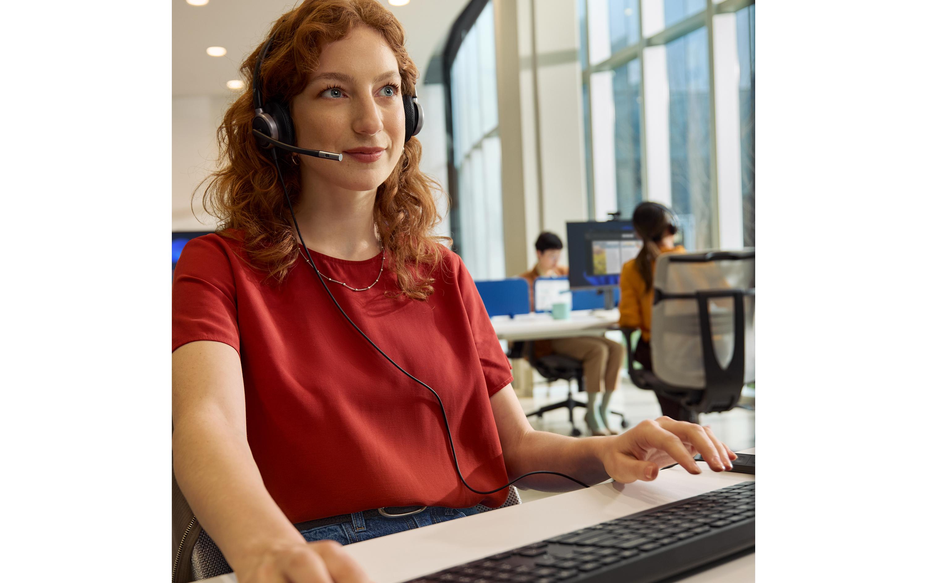 HP Headset Poly Mission 625 Stereo USB, kabelgebunden