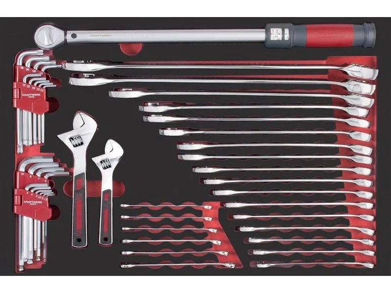 Kraftwerk Ringgabelschlüssel-Set Pro Line 44-teilig