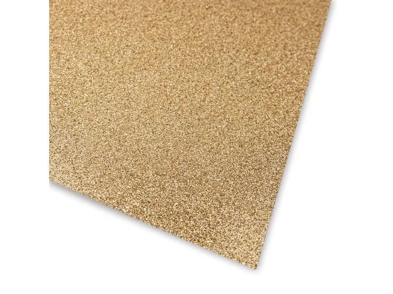 URSUS Glitzerkarton A4, 300 g/m², 10 Blatt, Champagner