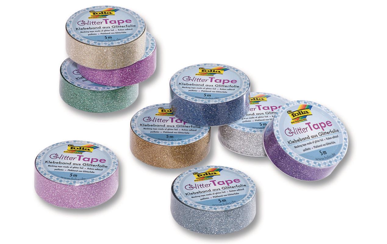 Folia Glitzer Tape Gold, 15 mm x 5 m Folia Glitzer Tape Gold, 15 mm x 5 m