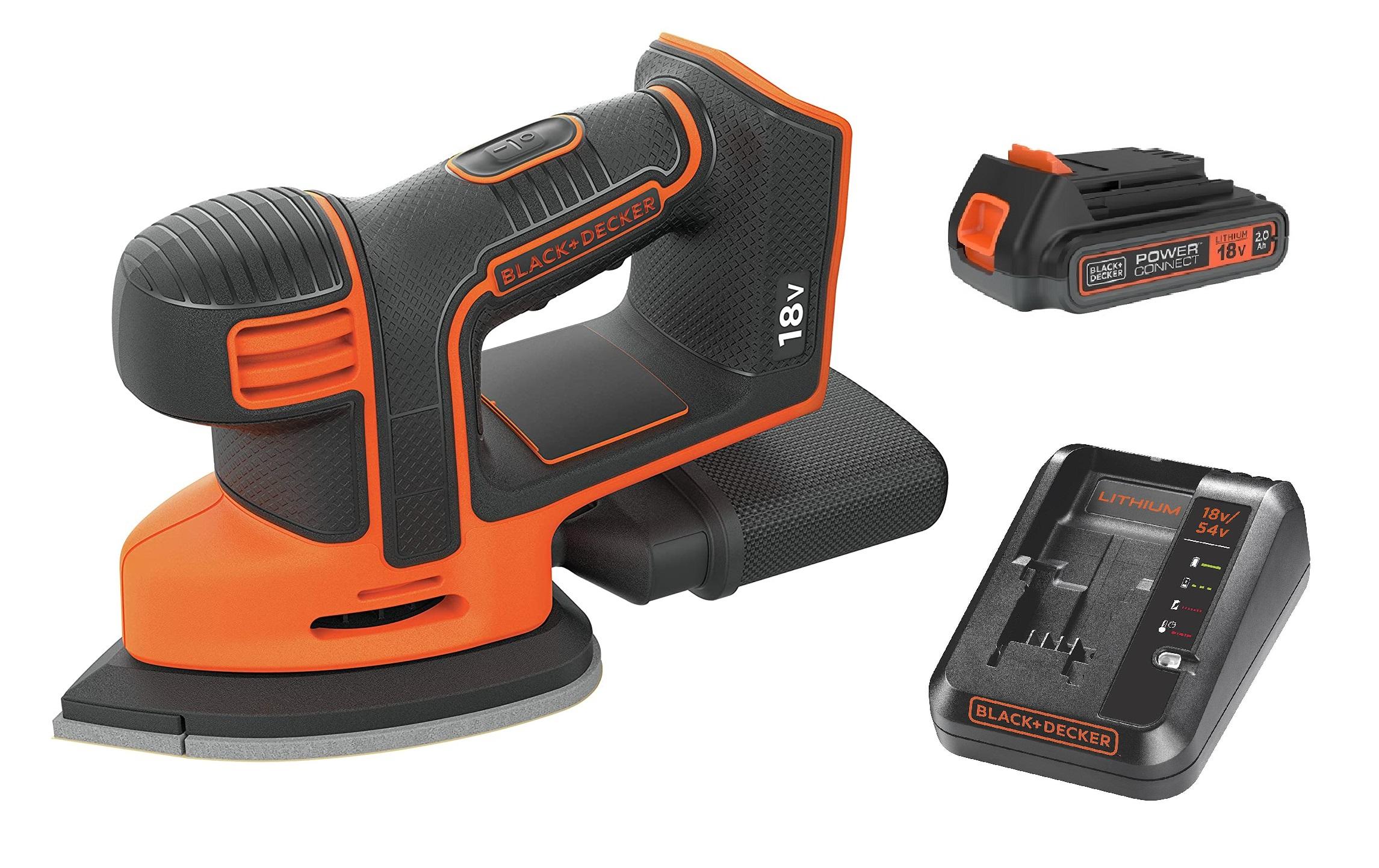 BLACK+DECKER Akku-Deltaschleifer Mouse BDCDS18N Kit 18 V BLACK+DECKER Akku-Deltaschleifer Mouse BDCDS18N Kit 18 V