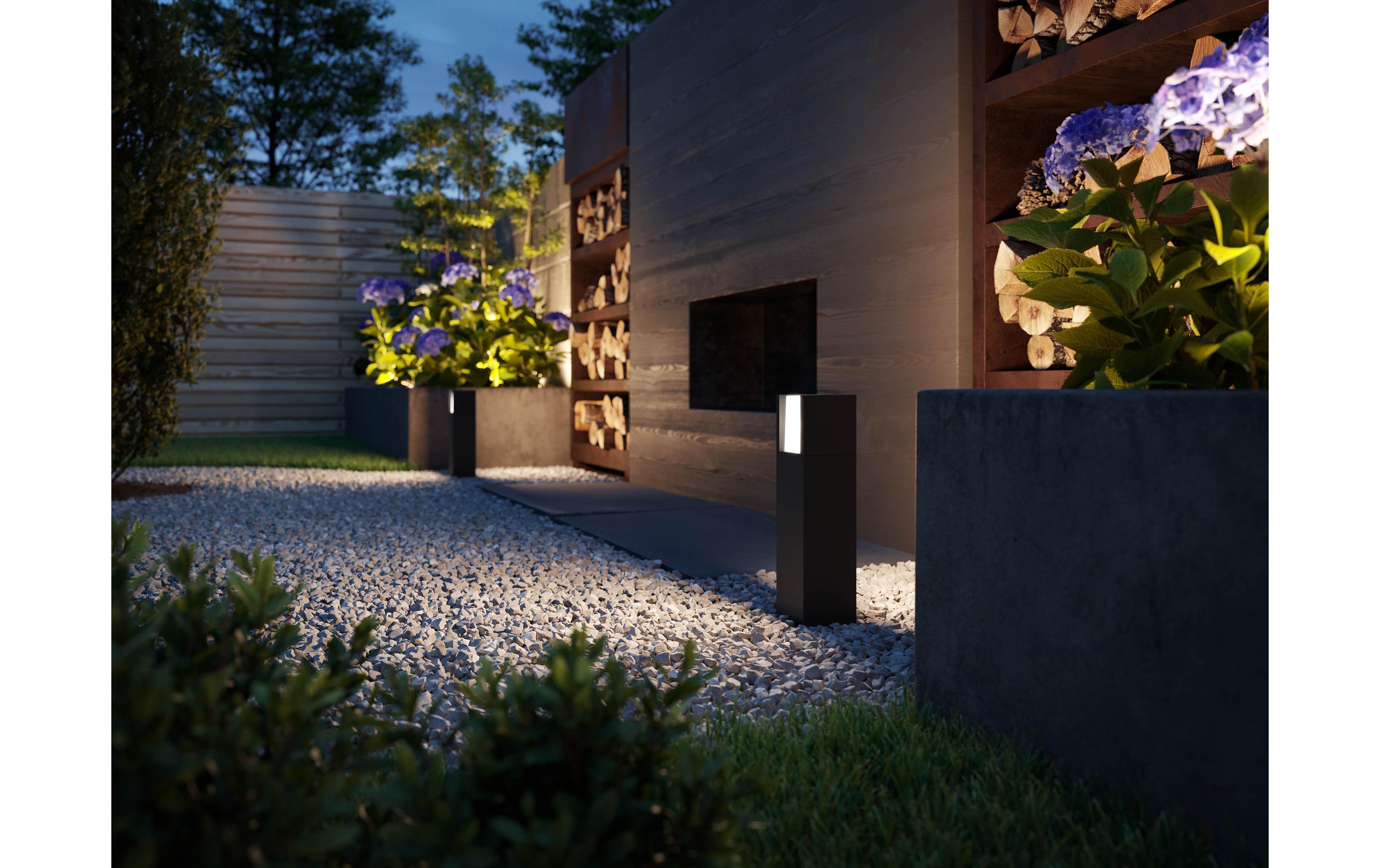 Philips Outdoor Niedervolt Arbour Sockel-Erweiterung 2700K anthrazit