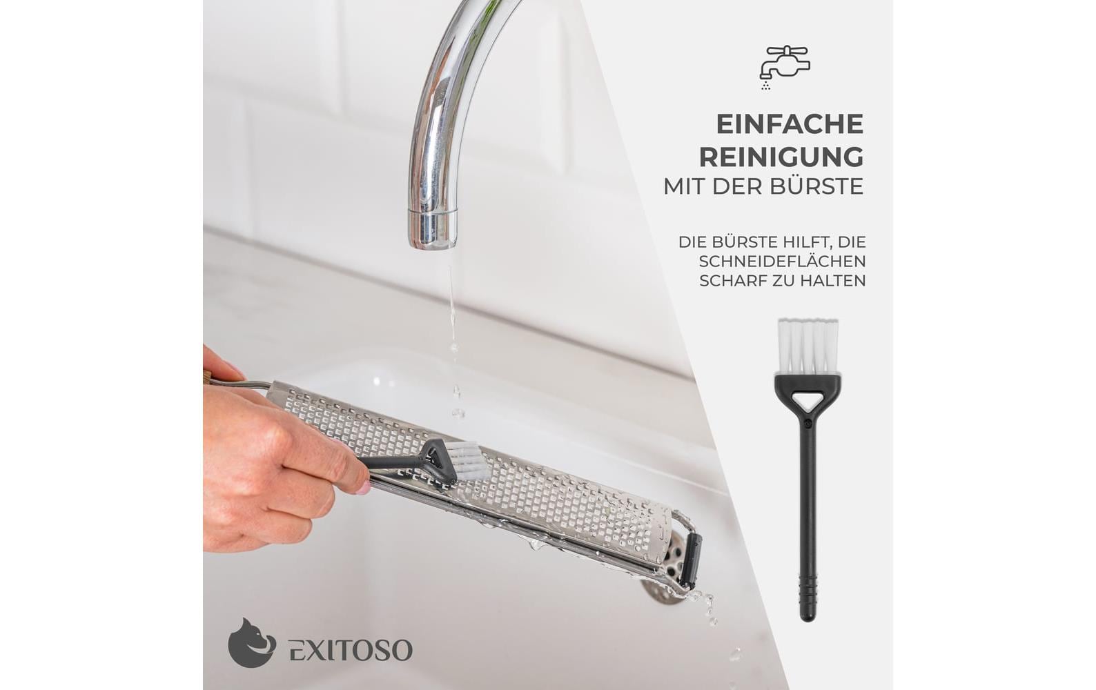 Exitoso Küchenreibe Schwarz