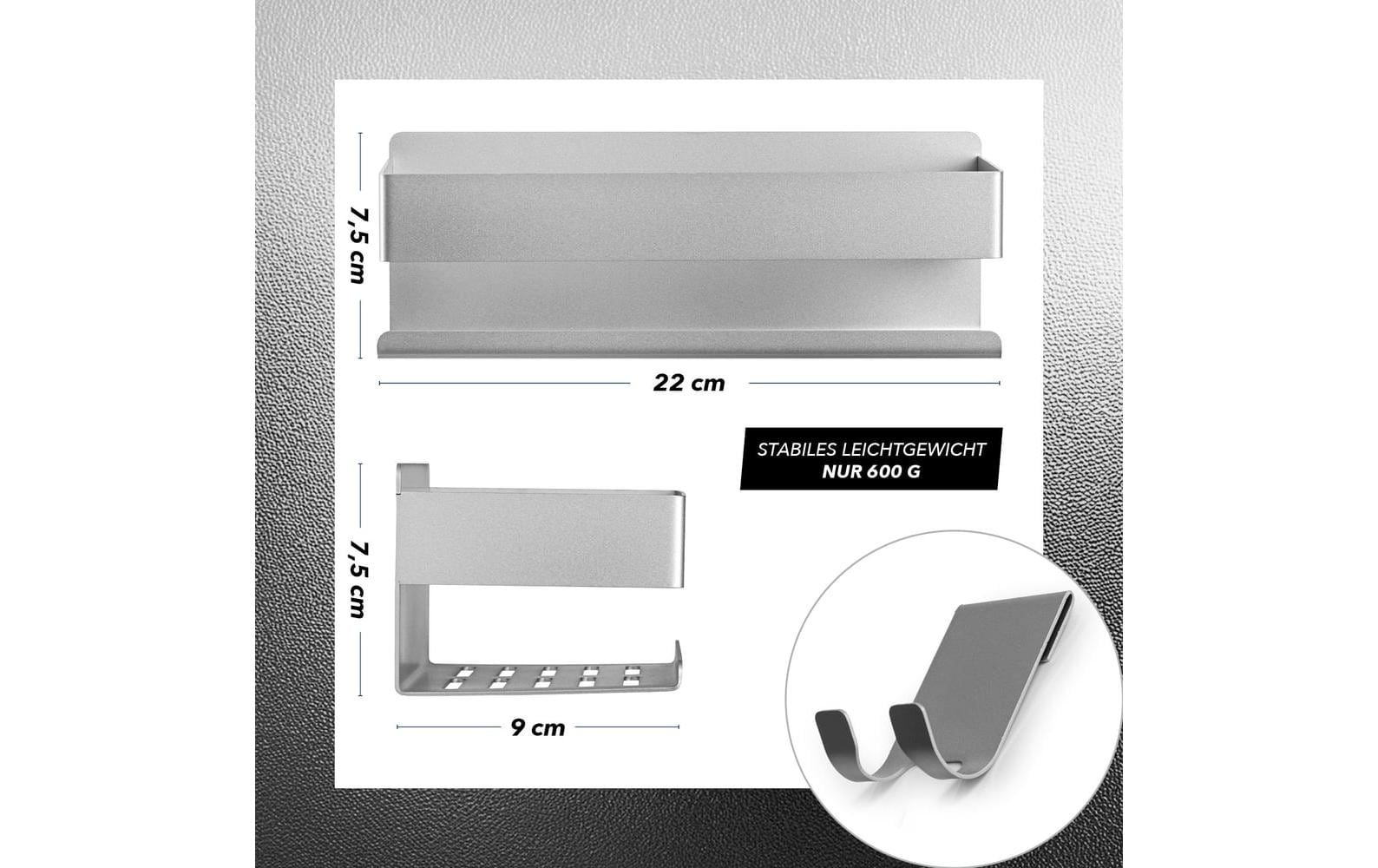 Benkstein Einzel-Duschorganizer Silber
