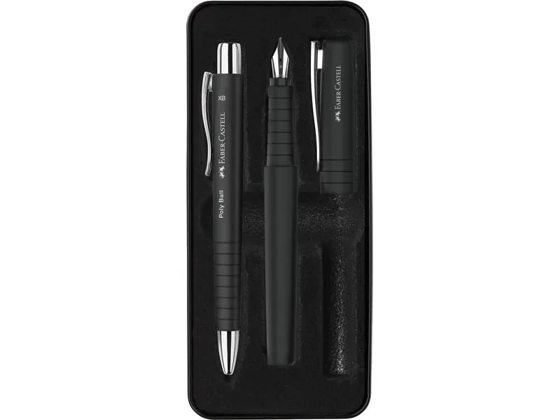 Faber-Castell Geschenkset Poly Ball Schwarz Faber-Castell Geschenkset Poly Ball Schwarz