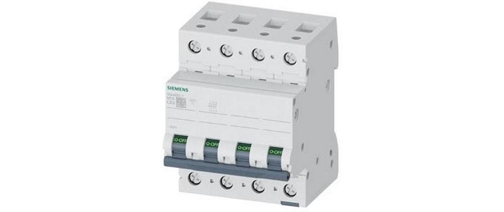 Siemens Leitungsschutzschalter 400 V 6kA, 3+N-polig, C, 63A
