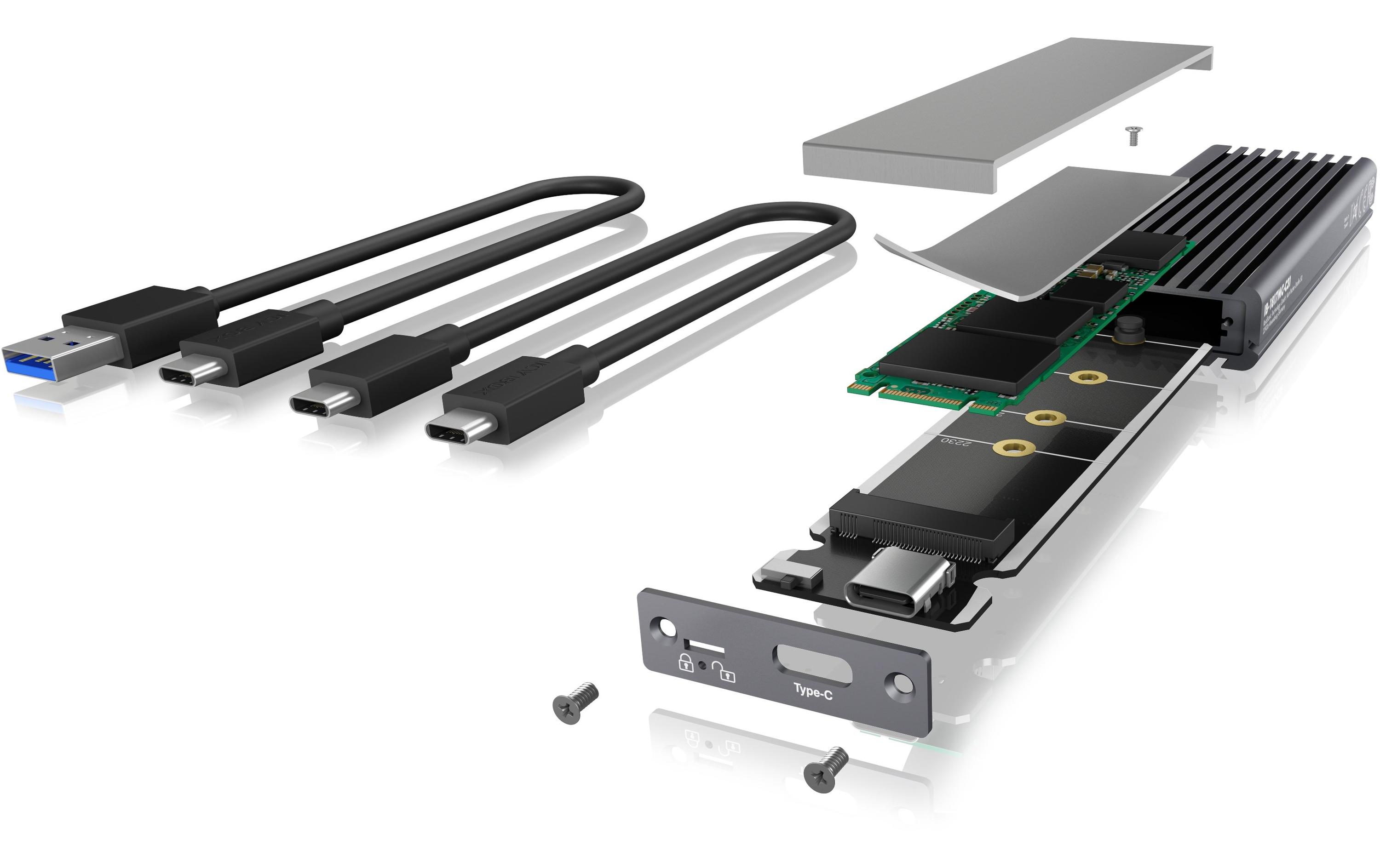 ICY BOX Externes Gehäuse IB-1817MC-C31 M.2