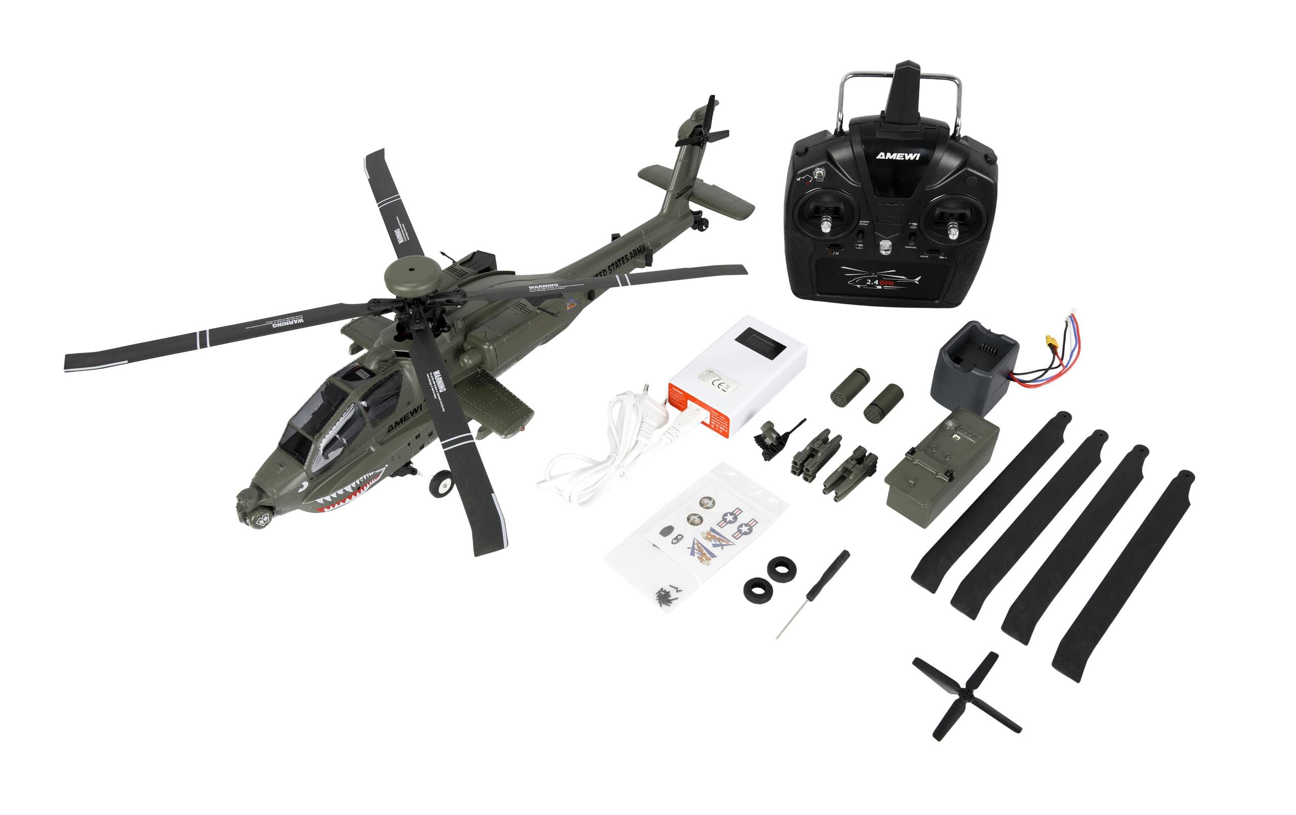 Amewi Helikopter Apache AH-64D CP RTF Grau Amewi Helikopter Apache AH-64D CP RTF Grau