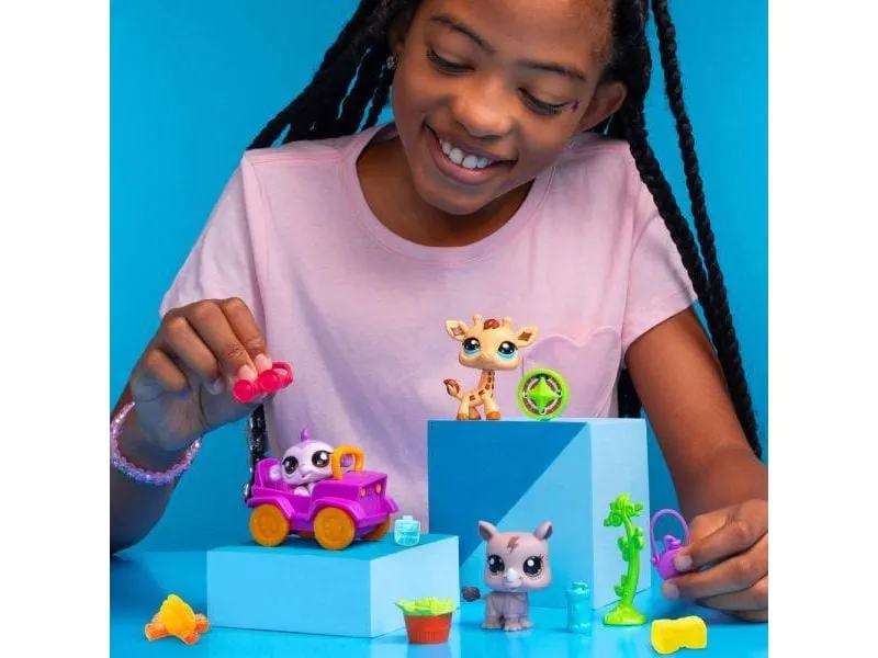 BANDAI Spielfigurenset Littlest Pet Shop – Safari Set