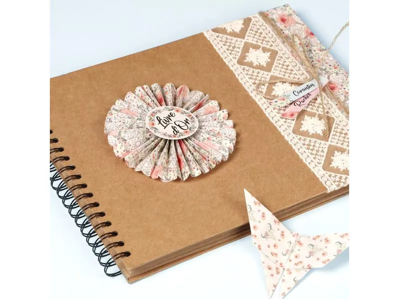 Clairefontaine Fotoalbum DIY 27 x 20 cm, Blanko, Braun Clairefontaine Fotoalbum DIY 27 x 20 cm, Blanko, Braun