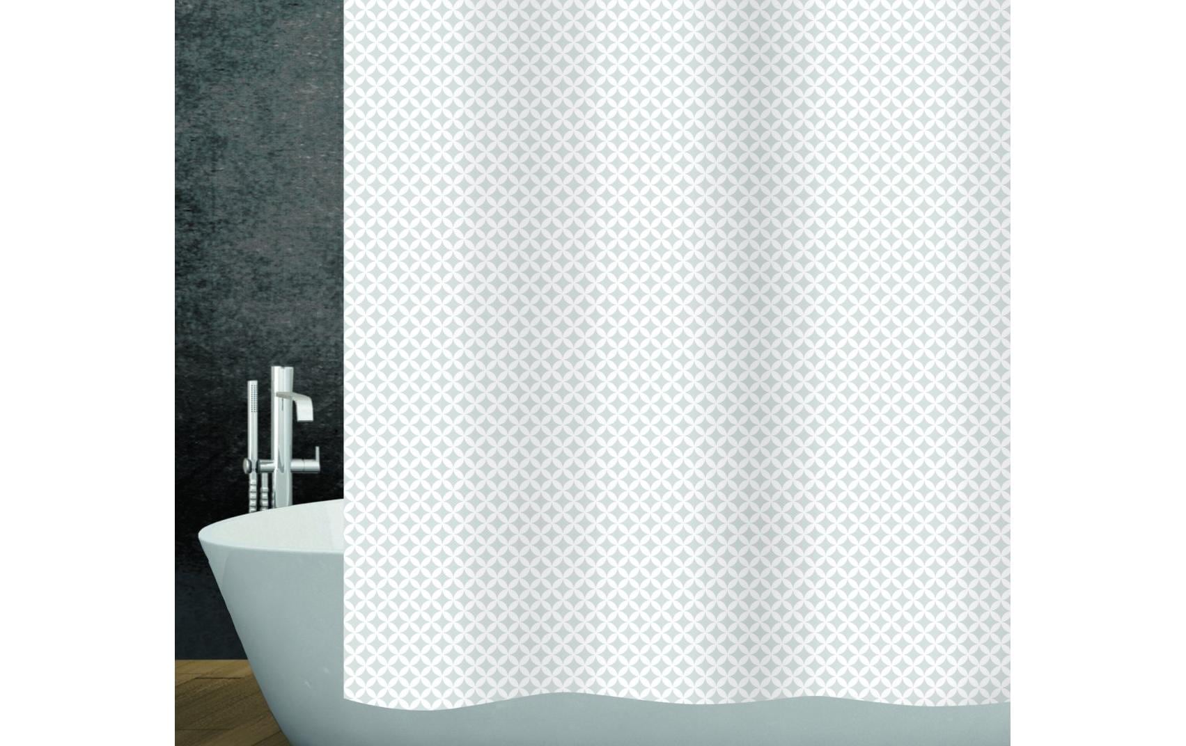 diaqua® Duschvorhang Andalus 180 x 180 cm, Weiss