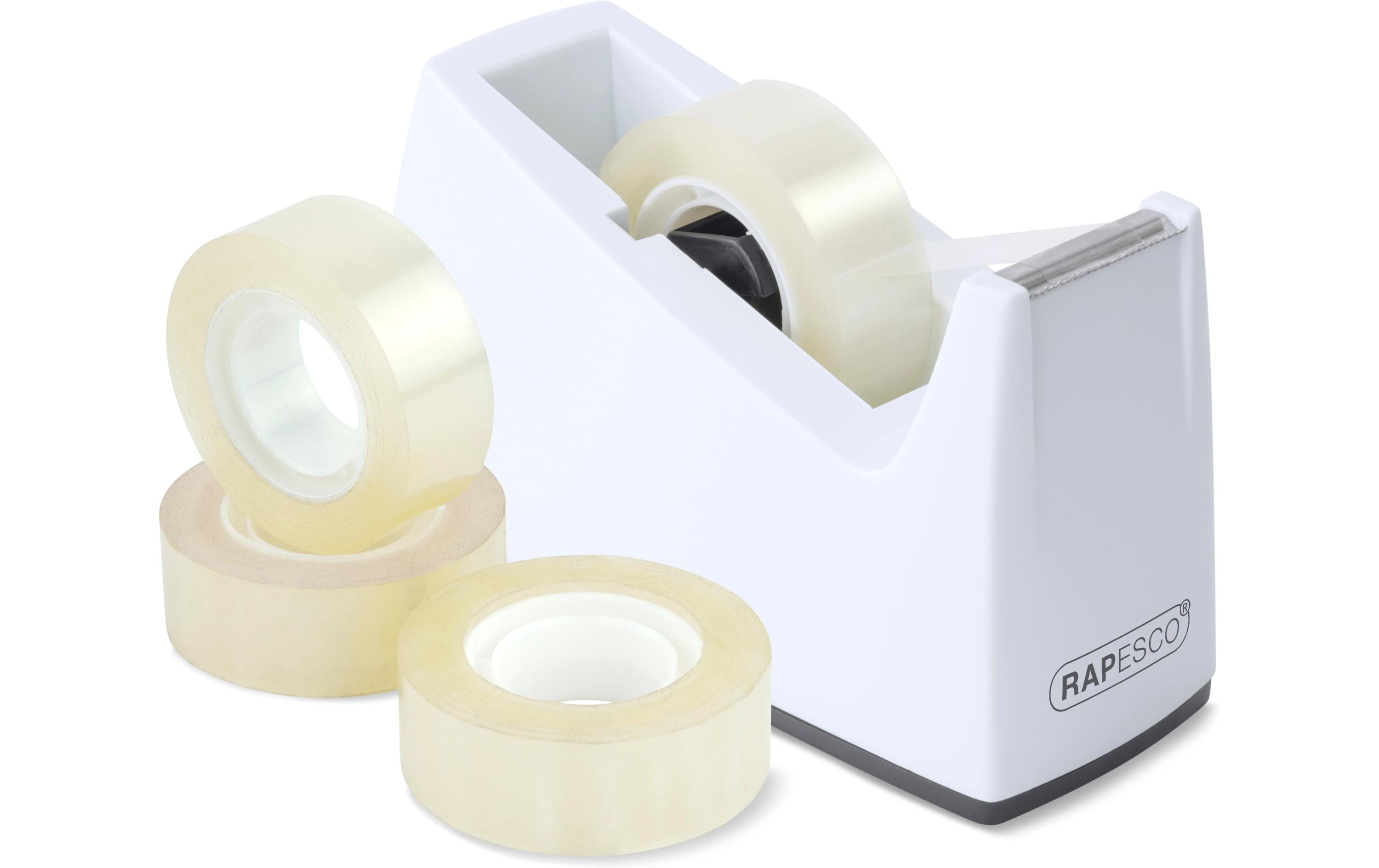 Rapesco 300 Klebebandspender und 4 Klebebandrollen Weiss Rapesco 300 Klebebandspender und 4 Klebebandrollen Weiss