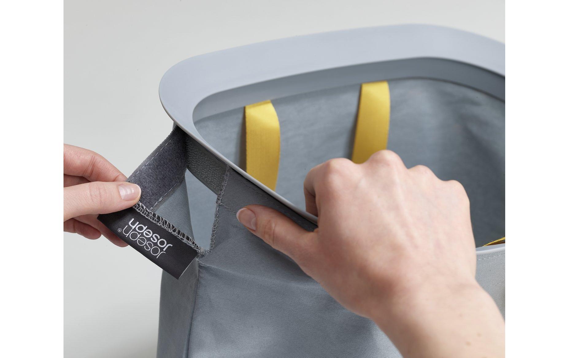 Joseph Joseph Wäschesammler Tota 90 L, 2x 45 L, Grau