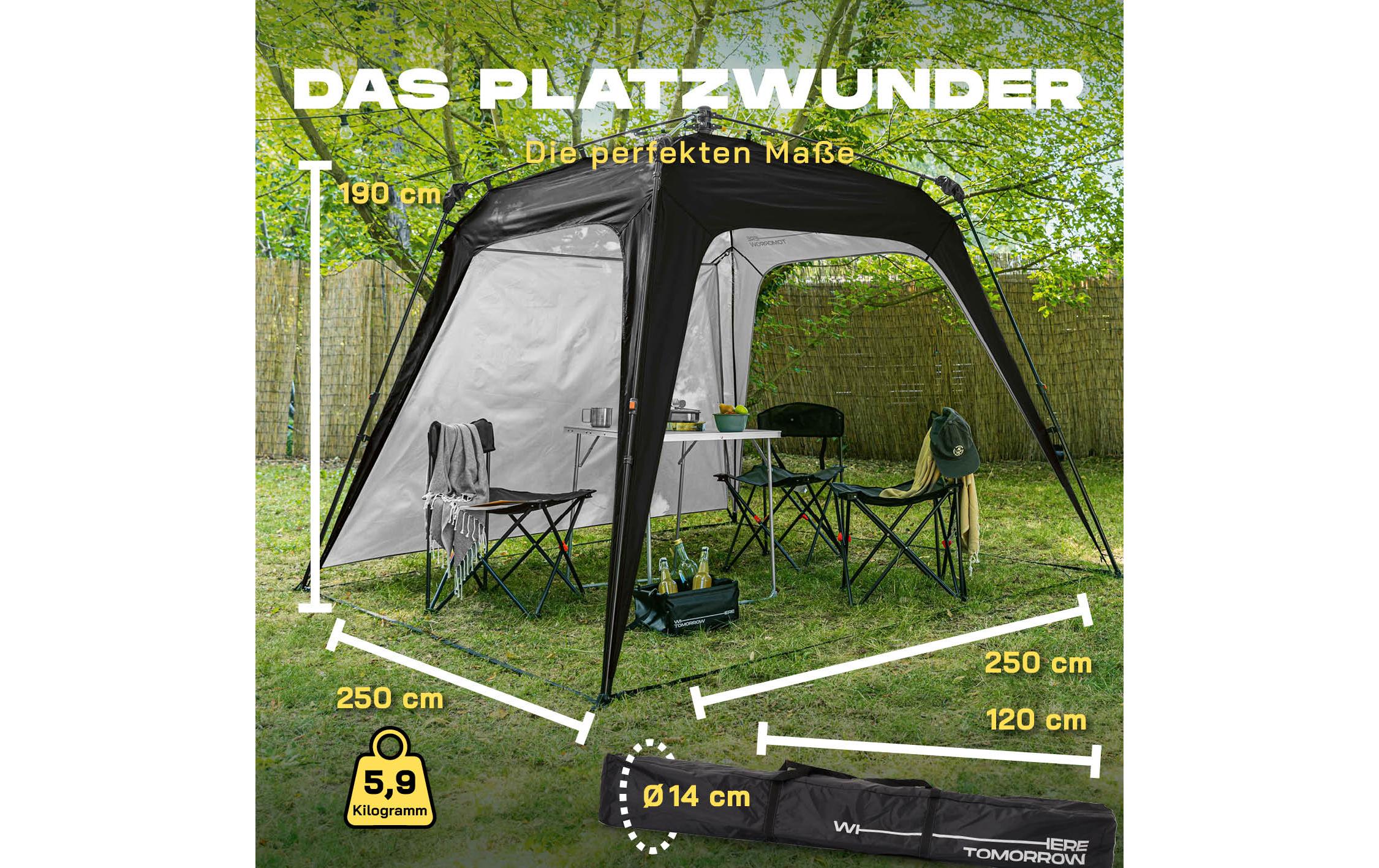 Where tomorrow Pavillon Pop Up - Schwarz