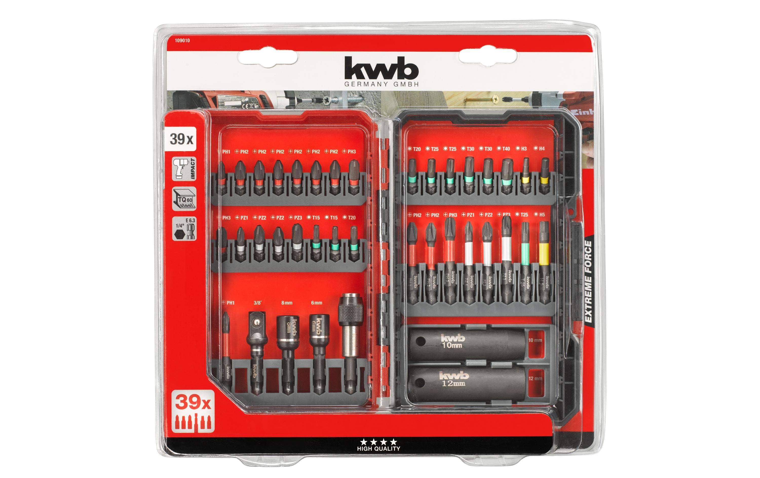 Einhell Bit-Set Impact 39-teilig