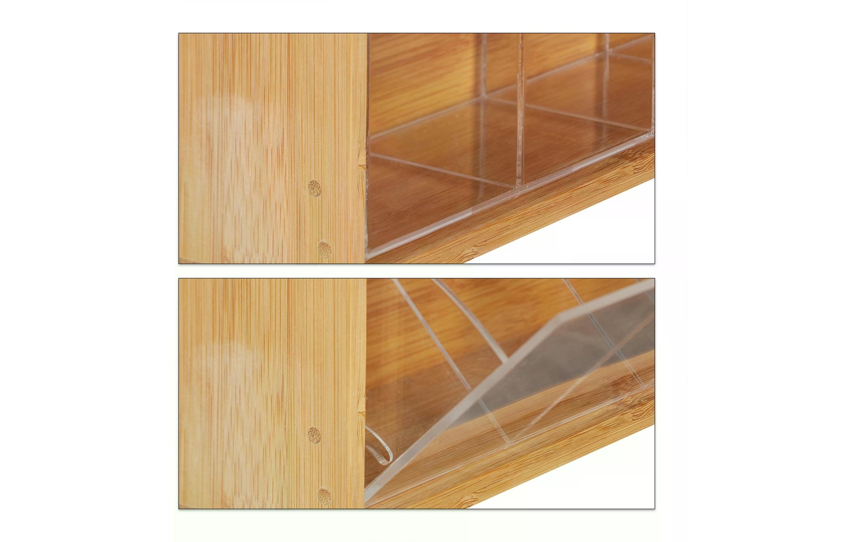 relaxdays Teebeutel-Box Braun