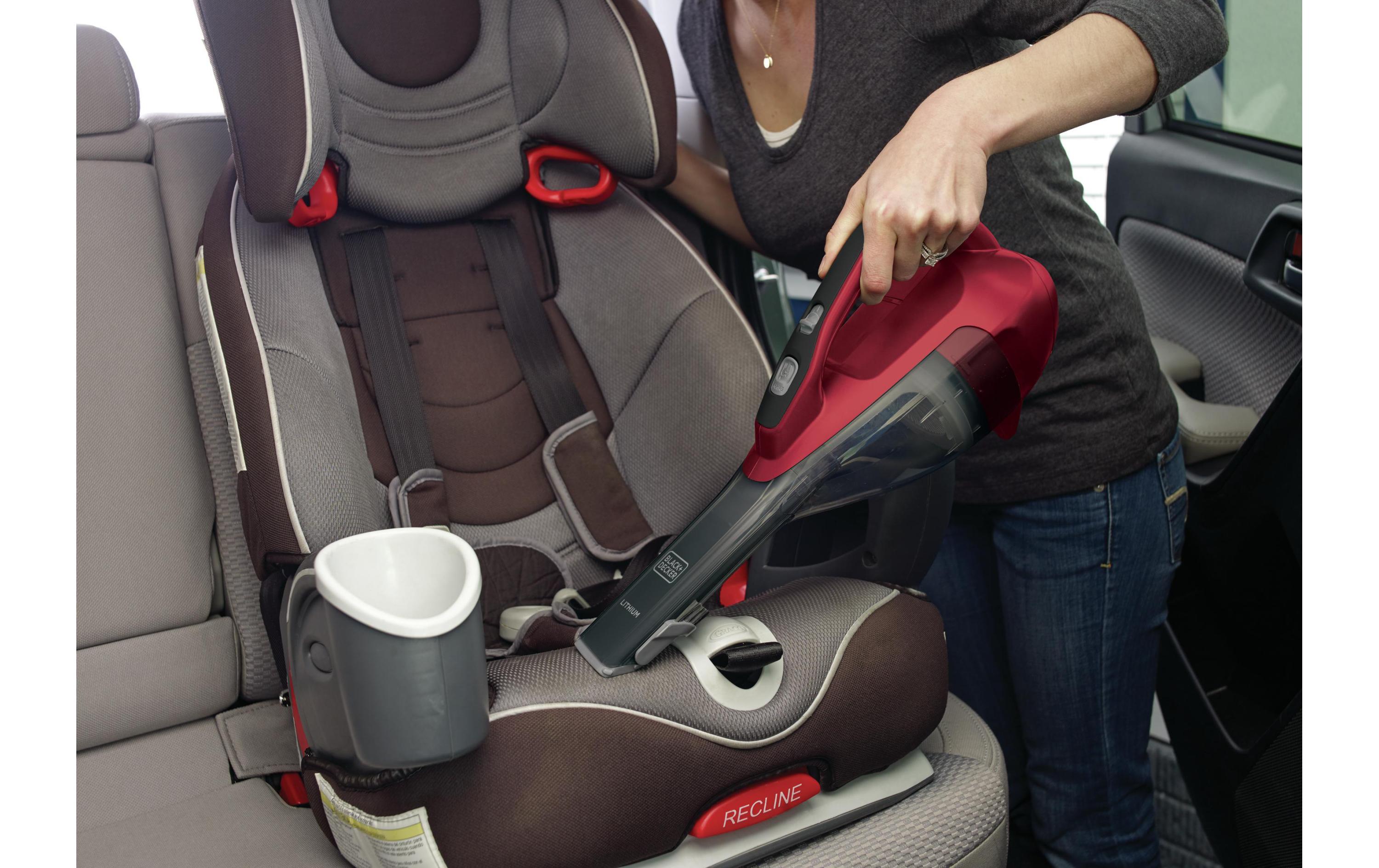 BLACK+DECKER Akku-Handsauger Dustbuster Lithium Rot