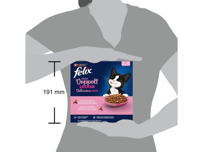 Felix Trockenfutter Doppelt Lecker Junior Geflügel 800 g