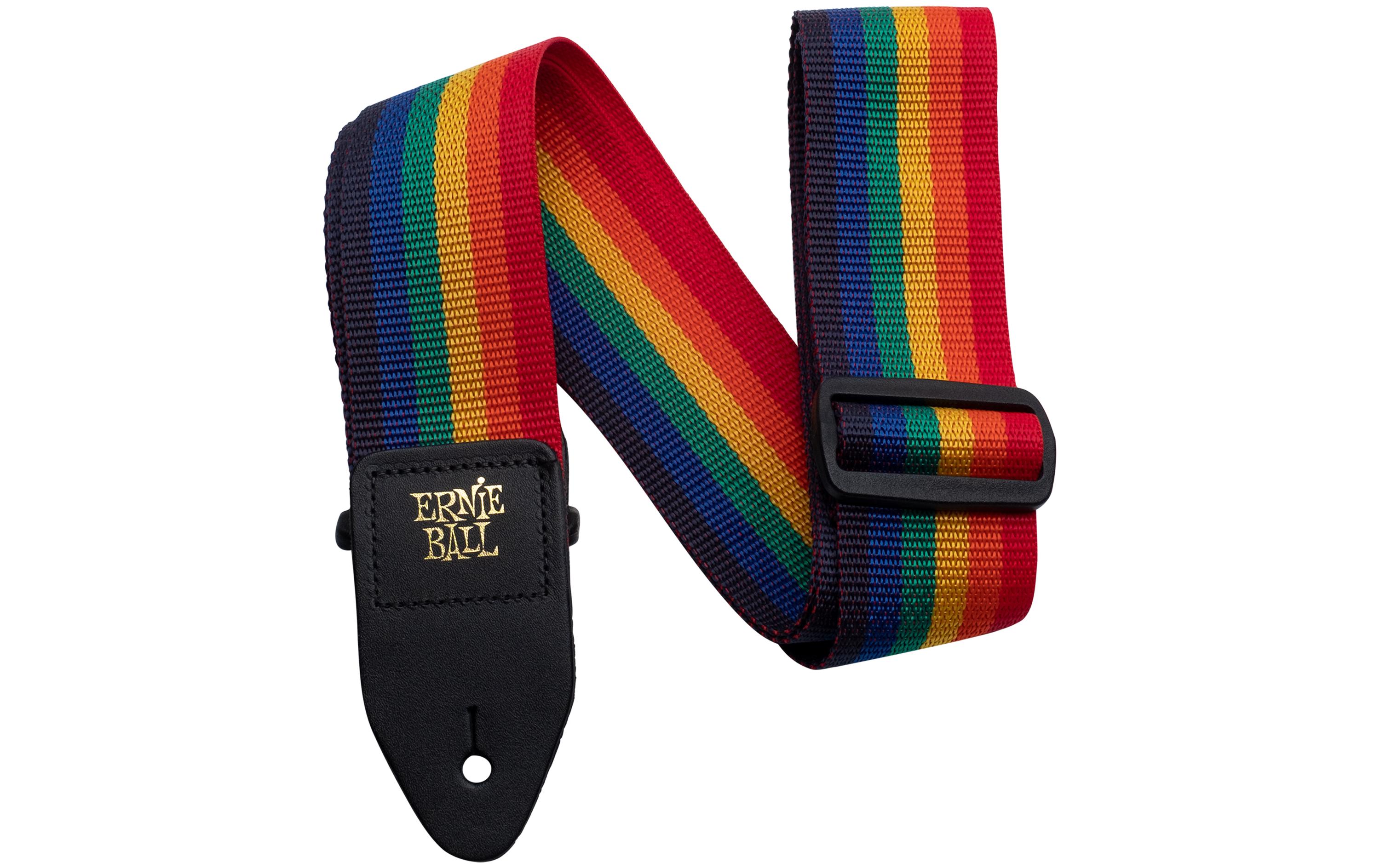 Ernie Ball Gitarrengurt Polypro Rainbow