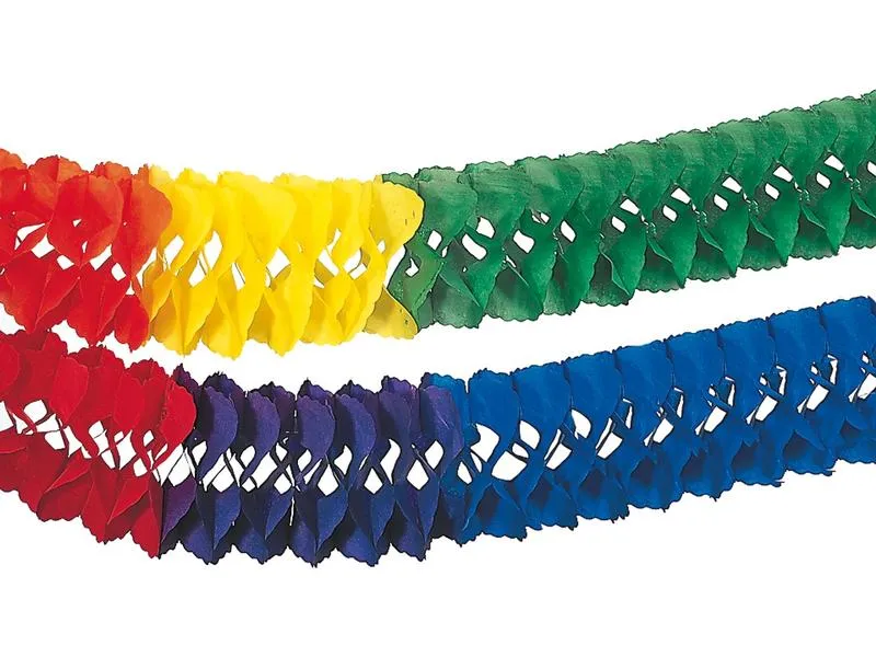 Papstar Girlande Rainbow 10 m, Mehrfarbig