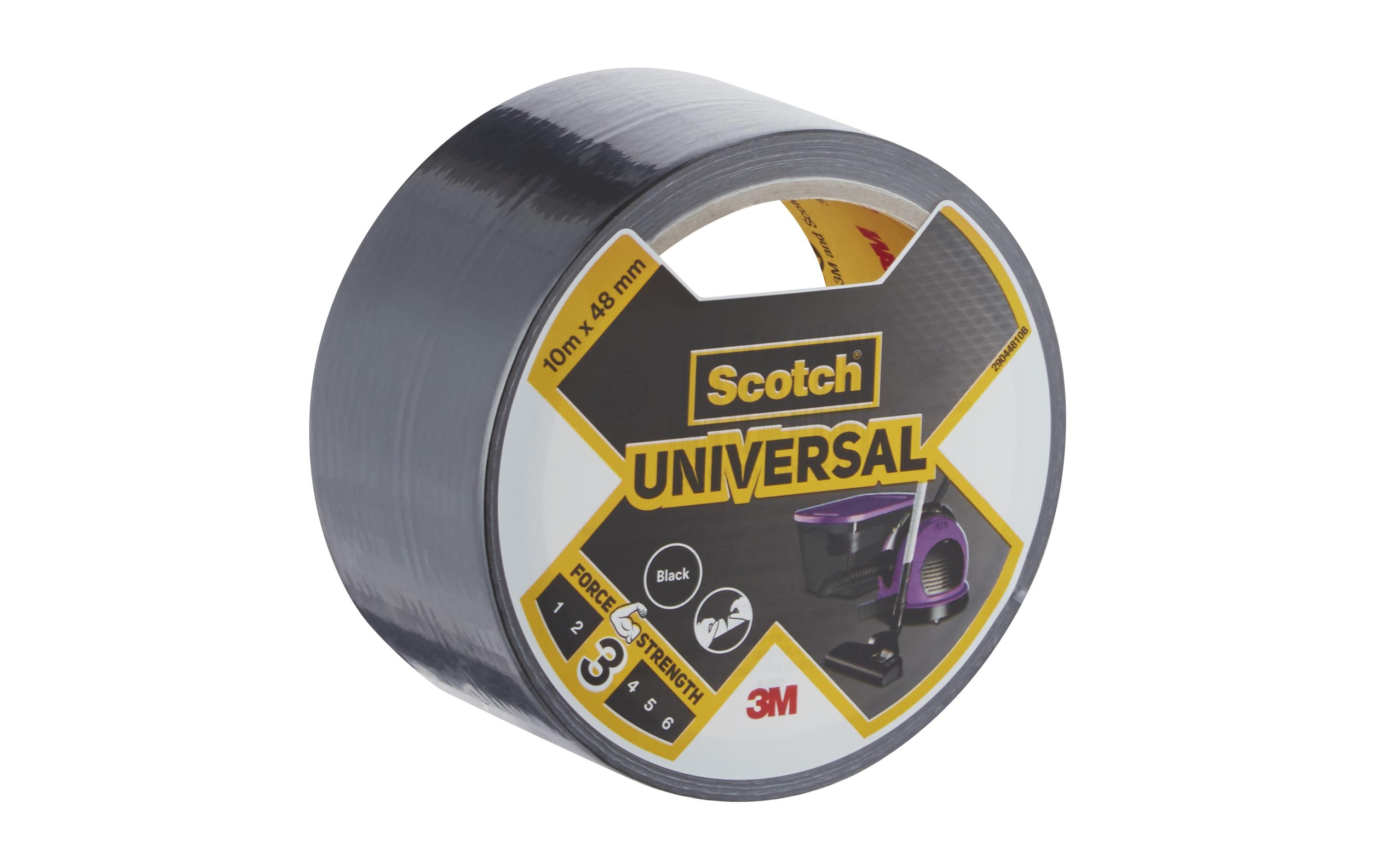 3M Klebeband Scotch Universal 48 mm x 10 m, Schwarz