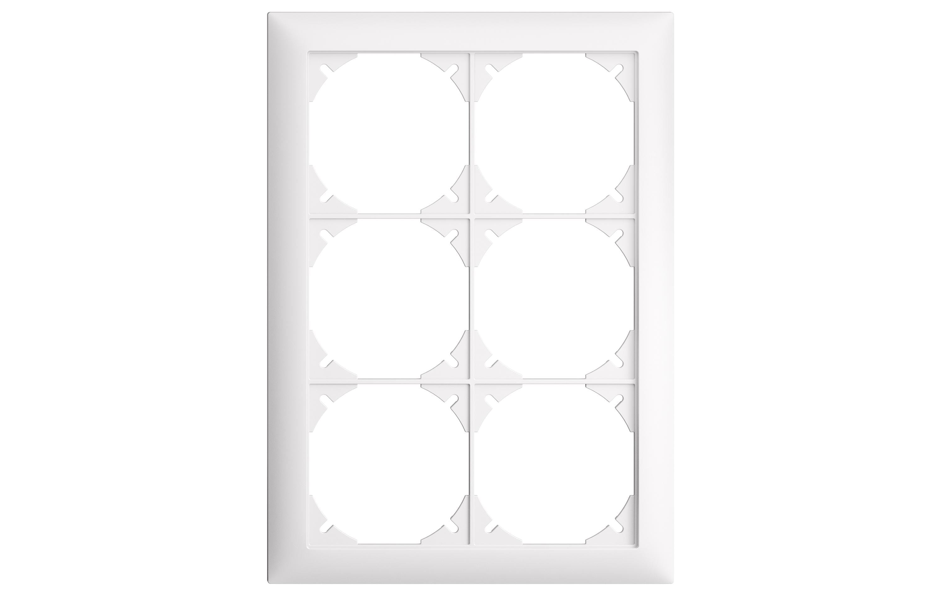 Feller EDIZIOdue Abdeckrahmen 2 x 3, weiss Feller EDIZIOdue Abdeckrahmen 2 x 3, weiss