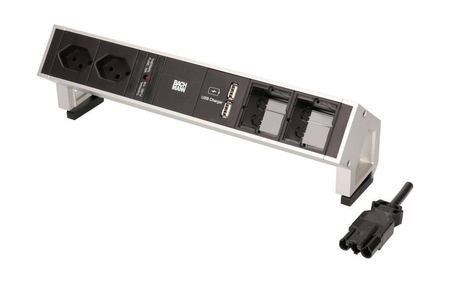 Bachmann Tischsteckdosenleiste DESK 2 2x T13, 2x ABD