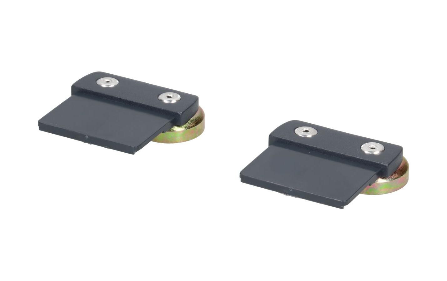 max connect Halterung mit Magnet, flach, CUBO, Anthrazit 2 Stück