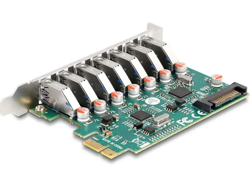 Delock PCI-Express-Karte zu 7x USB A 3.0