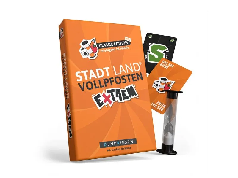 Denkriesen Partyspiel Stad Land Vollpfosten – Extrem Classic Ed. (D) Denkriesen Partyspiel Stad Land Vollpfosten – Extrem Classic Ed. (D)