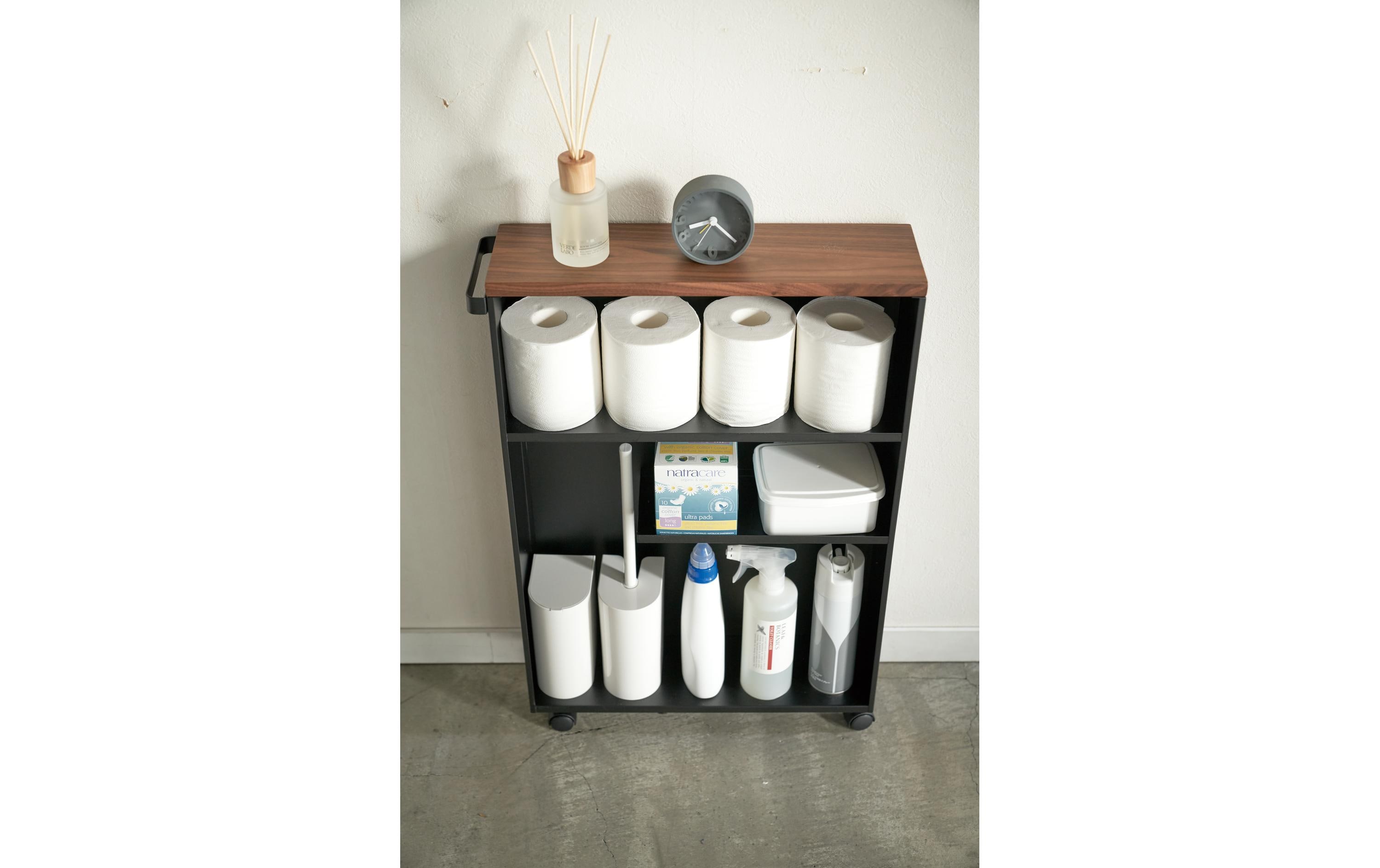 Yamazaki Badezimmerregal Tower 68 cm, Schwarz