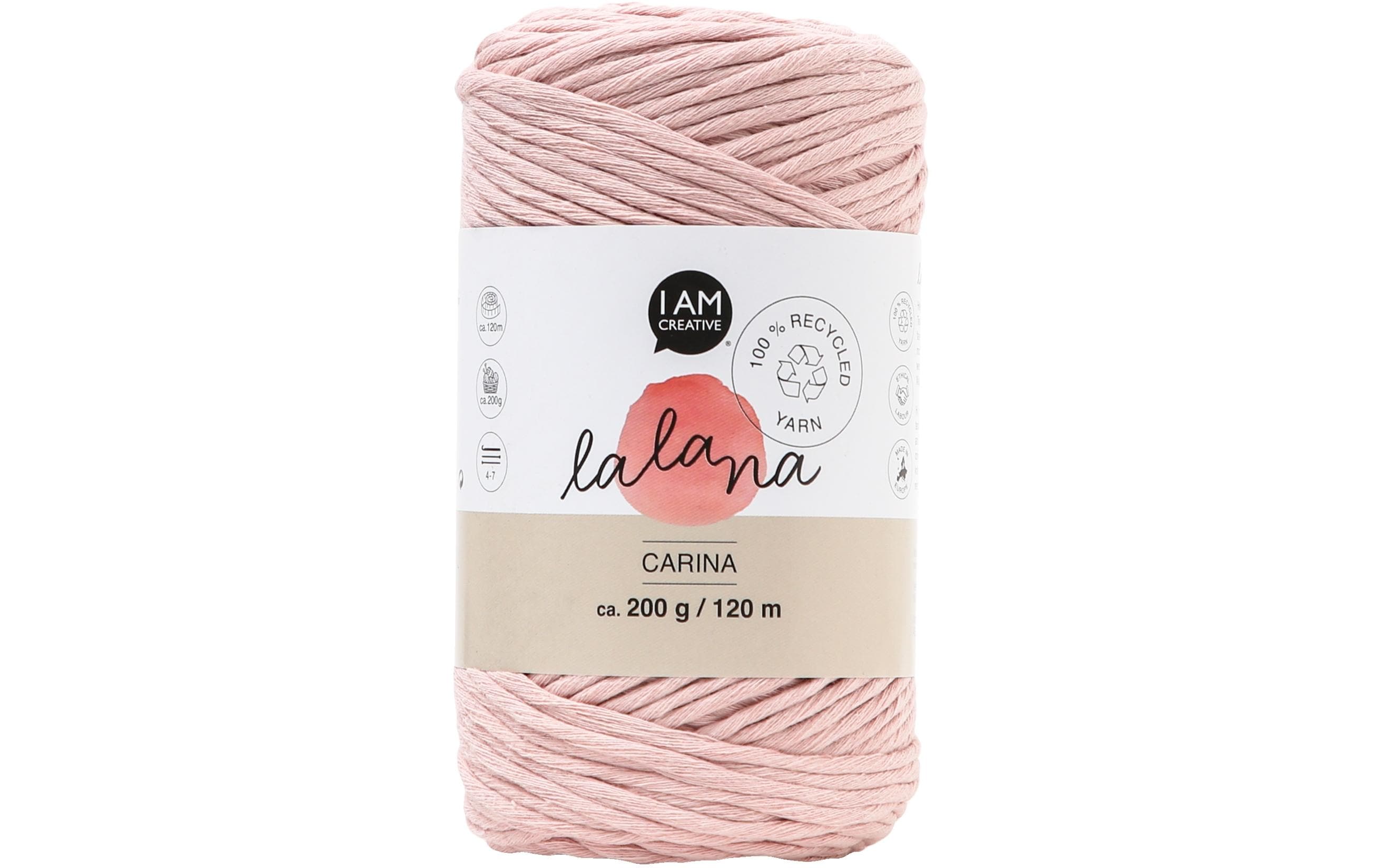 lalana Wolle Carina 200 g, Hellrosa