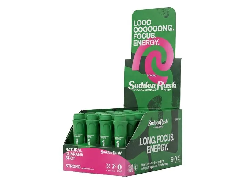 SuddenRush Shot Strong Guarana Natural Energy 24 x 1500 mg