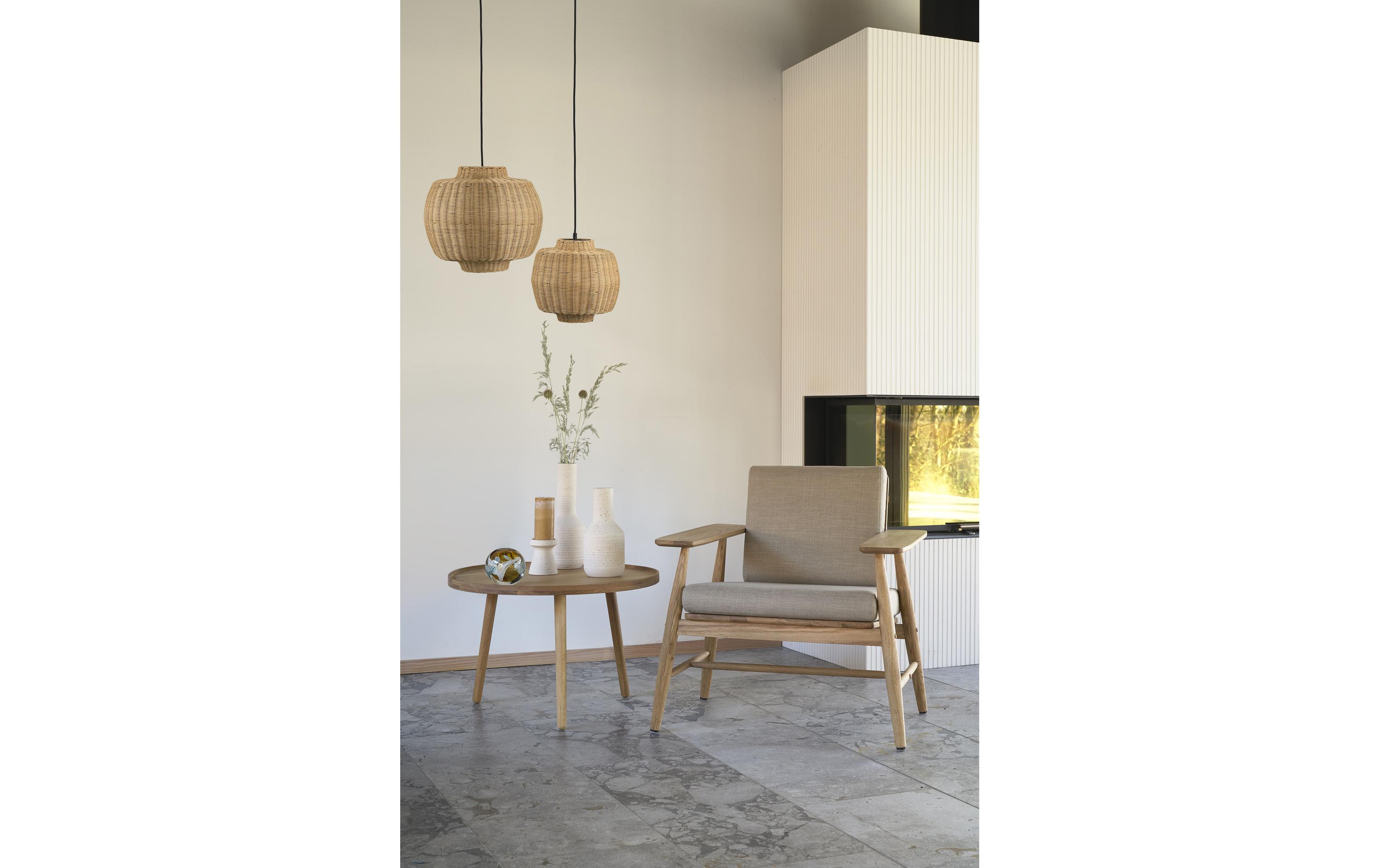 Villa Collection Pendelleuchte Vilna Ø 30 cm, E27, 40W, Braun