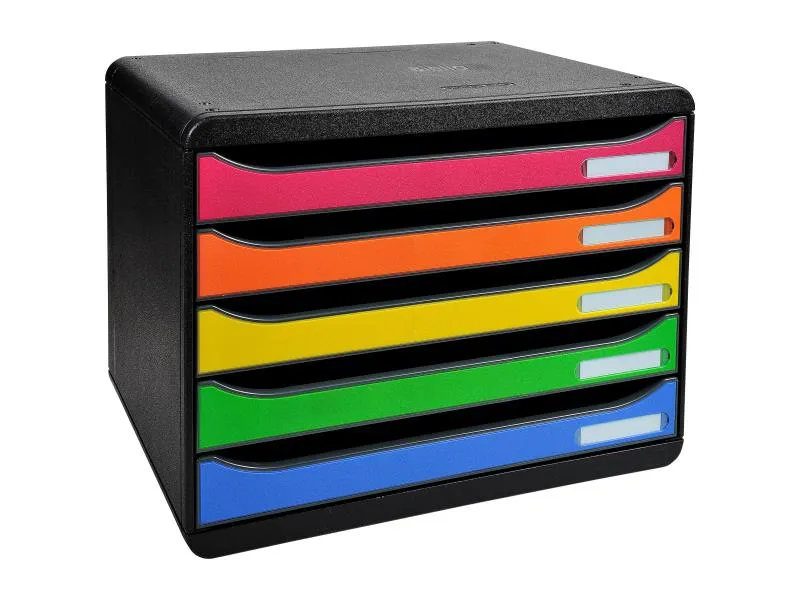Biella Schubladenbox BIG-BOX PLUS Schwarz/Mehrfarbig, A4+ quer Biella Schubladenbox BIG-BOX PLUS Schwarz/Mehrfarbig, A4+ quer