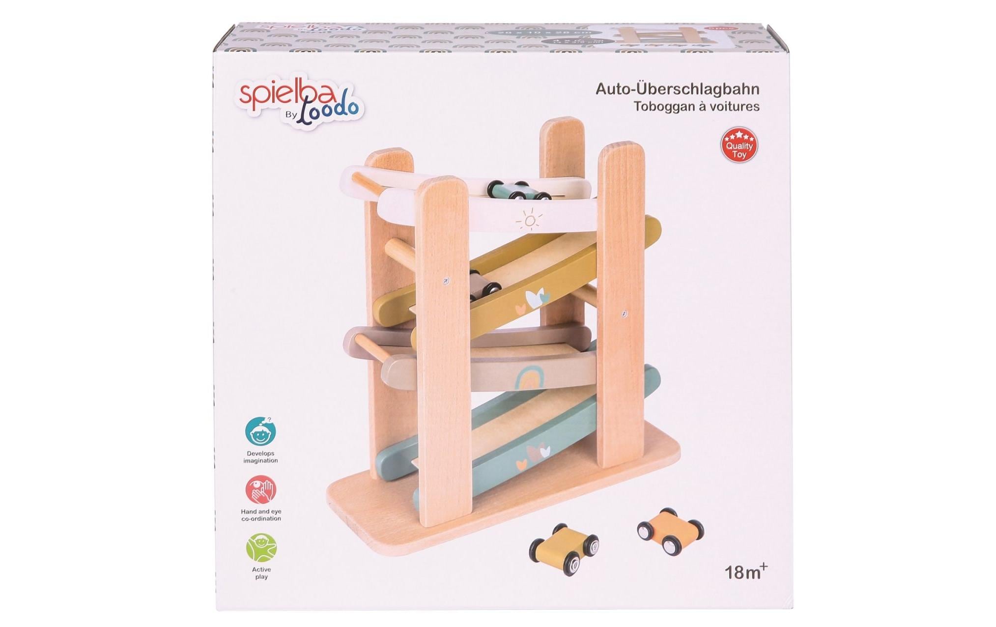 Spielba Holzspielwaren Auto-Überschlagbahn