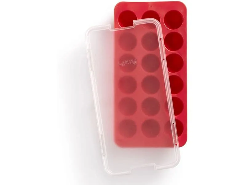 Lékué Eiswürfelform Kugeln Rot