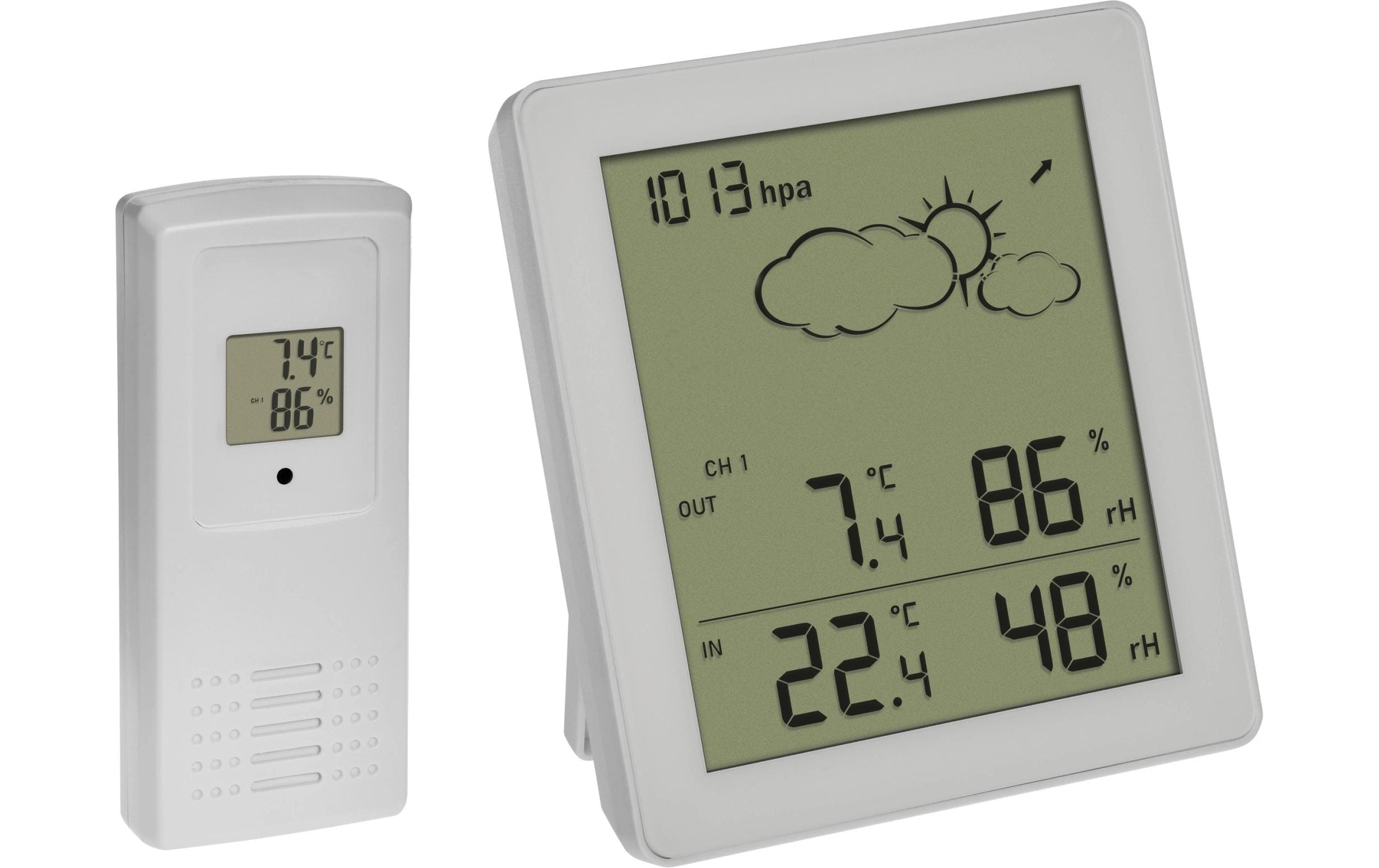 TFA Dostmann Wetterstation Clear Weiss