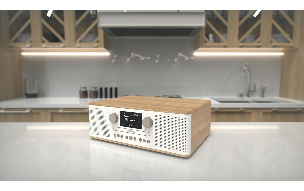 Pure DAB+ Radio Classic C-D6 Eiche/Weiss