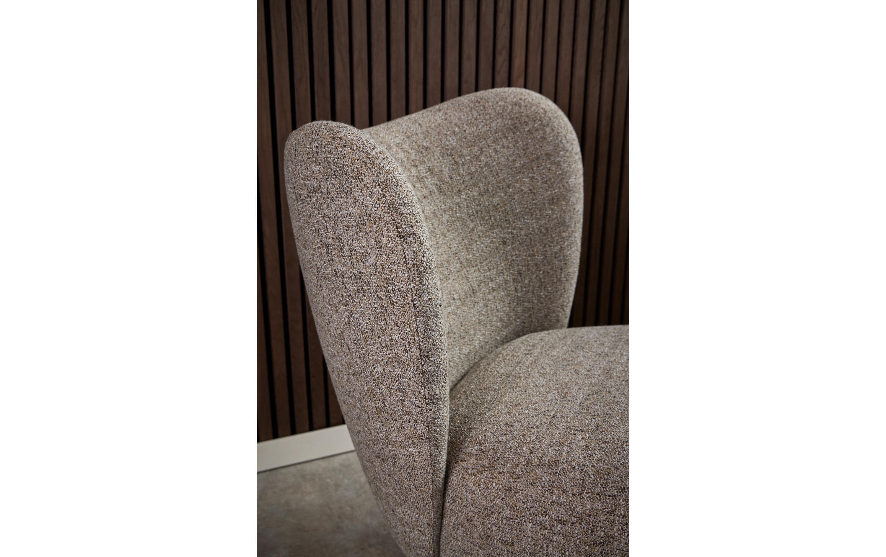 AC Design Sessel Elmont Eiche/Stahl, Beige