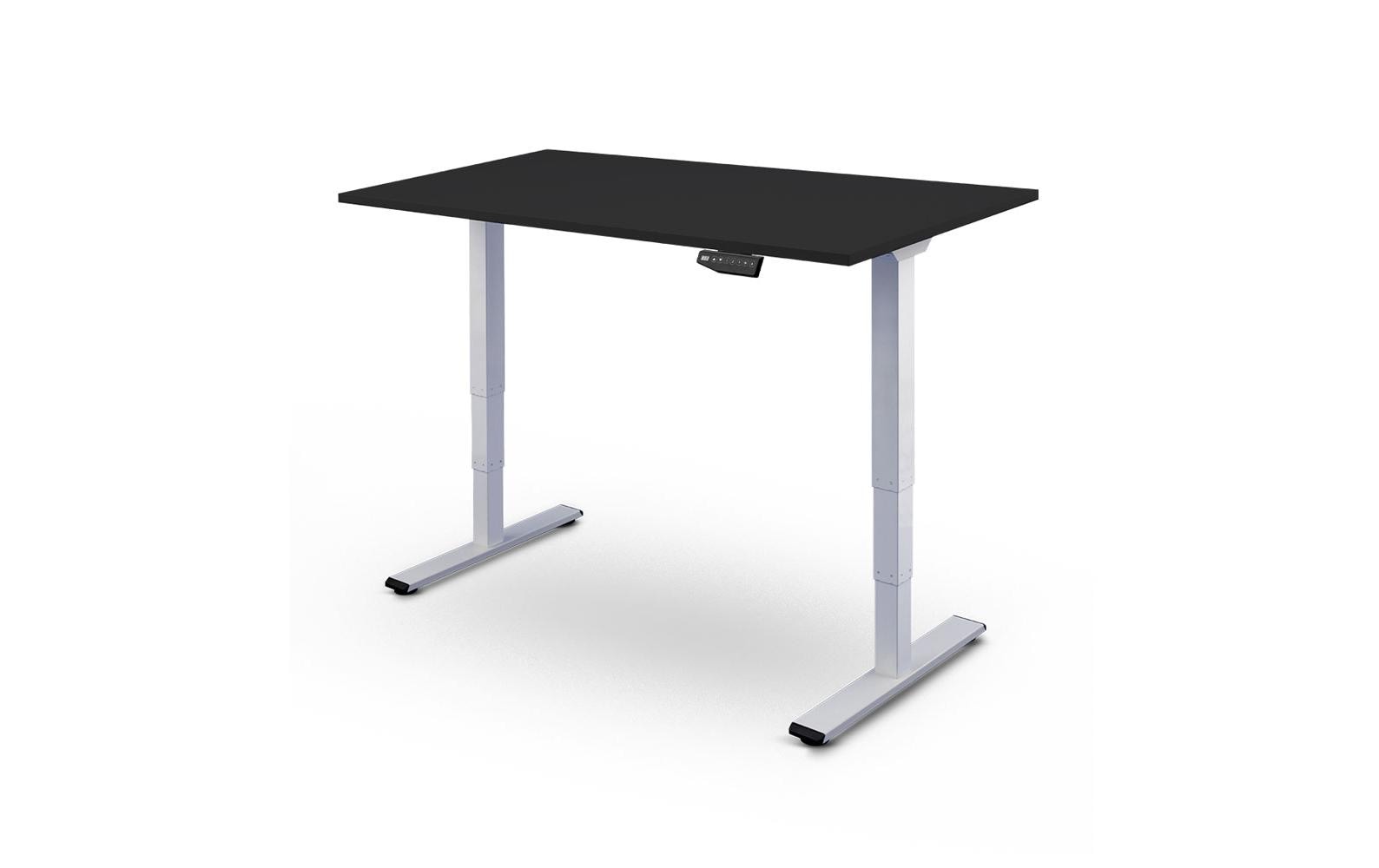 Contini höhenverstellbarer Bürotisch 1.8x0.8m schwarz/ weiss