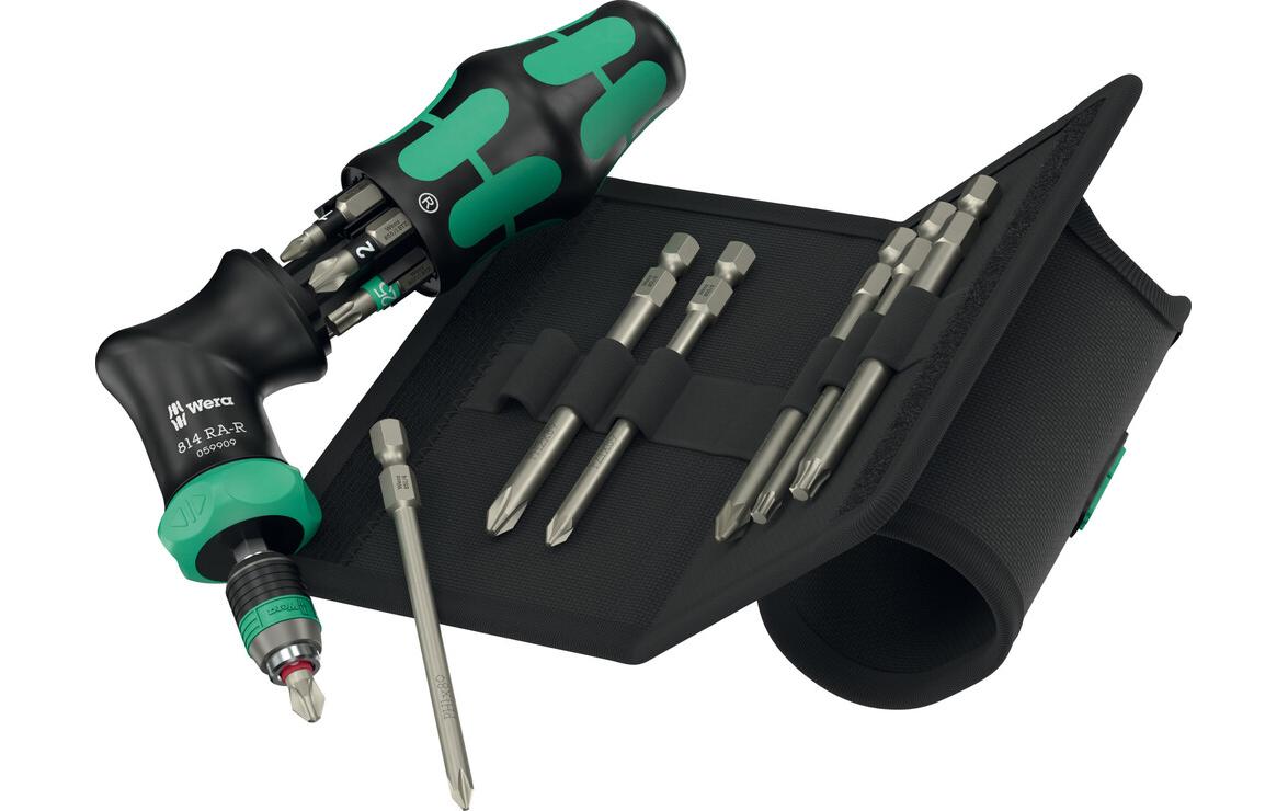 Wera Ratschen-Set Kraftform Kompakt Pistol RA-R 2, 13-teilig