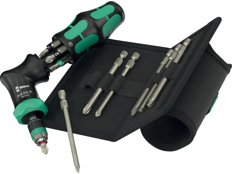 Wera Ratschen-Set Kraftform Kompakt Pistol RA-R 2, 13-teilig Wera Ratschen-Set Kraftform Kompakt Pistol RA-R 2, 13-teilig